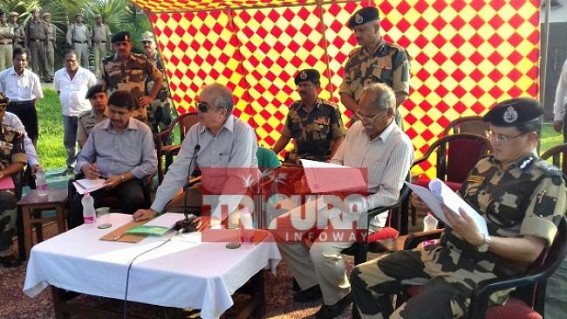 Border fencing works to kick off as Central Govt Officials visited Sonamura Border : Reports to be submitted to Supreme Court Border fencing works to kick off as Central Govt Officials visited Sonamura Border : Reports to be submitted to Supreme Court